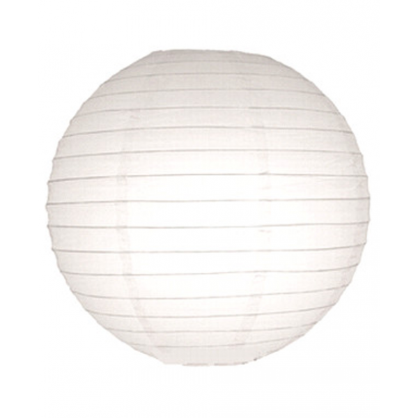 16" Paper Lantern White Regular Wire